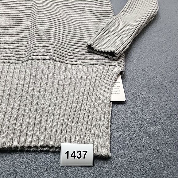 Drrita Womens Sweater Medium Grey Turtleneck Sweatshirt - Picture 7 of 7